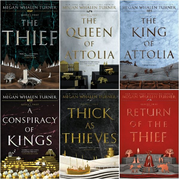 the queen's thief series by megan whalen turner covers